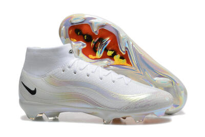 Nike Air Zoom Mercurial Superfly 10 Elite FG Football Boots - White/Black