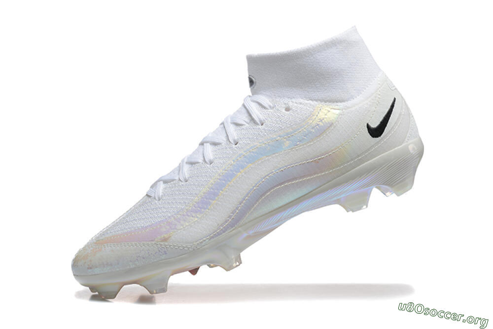 Nike Air Zoom Mercurial Superfly 10 Elite FG Football Boots - White/Black 8
