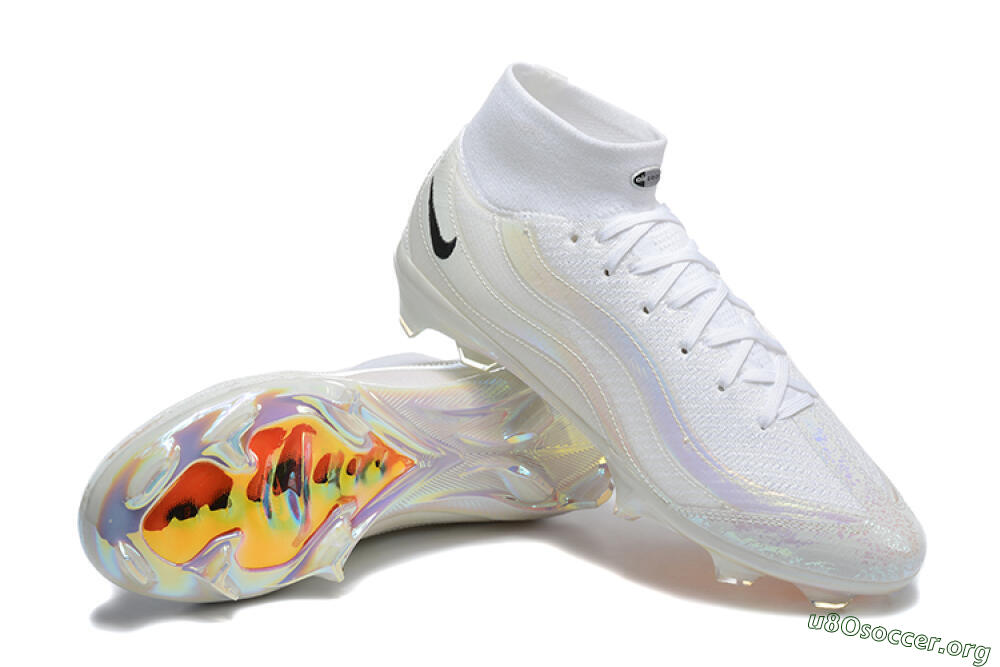 Nike Air Zoom Mercurial Superfly 10 Elite FG Football Boots - White/Black 4