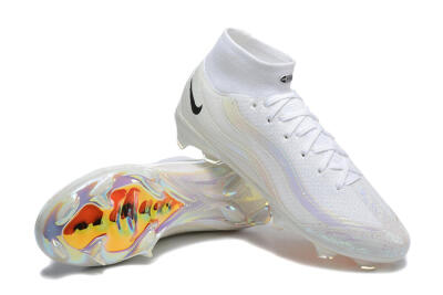 Nike Air Zoom Mercurial Superfly 10 Elite FG Football Boots - White/Black