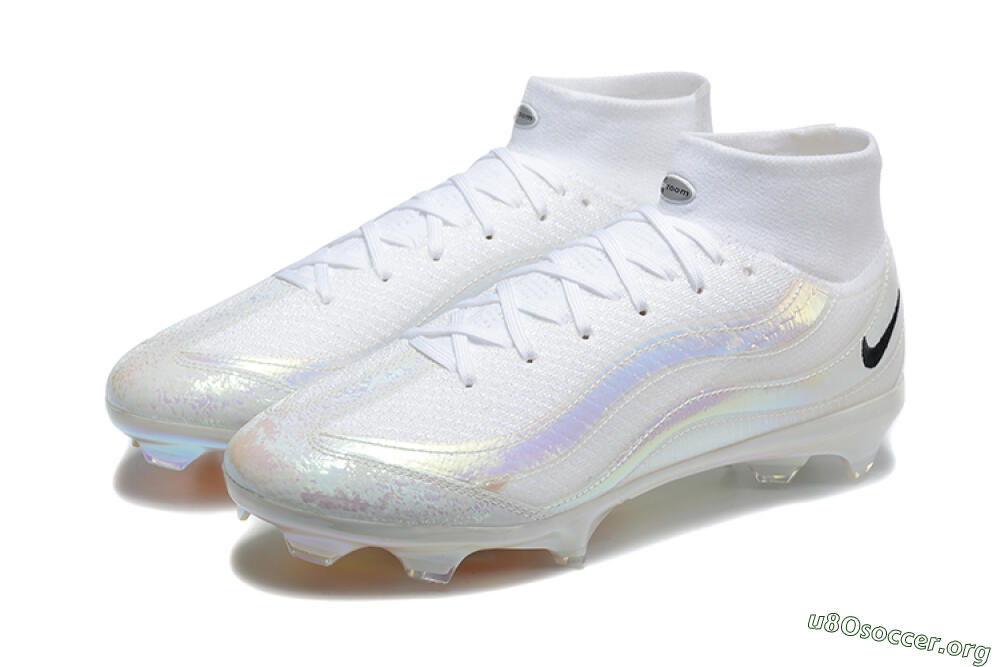 Nike Air Zoom Mercurial Superfly 10 Elite FG Football Boots - White/Black 5