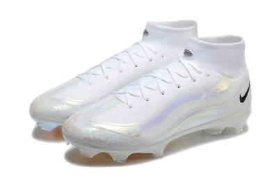 Nike Air Zoom Mercurial Superfly 10 Elite FG Football Boots - White/Black
