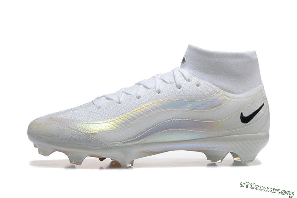 Nike Air Zoom Mercurial Superfly 10 Elite FG Football Boots - White/Black 3
