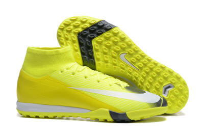 Nike Air Zoom Mercurial Superfly 10 Elite TF Football Shoes - Yellow/Black/White