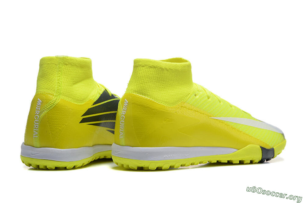Nike Air Zoom Mercurial Superfly 10 Elite TF Football Shoes - Yellow/Black/White 9