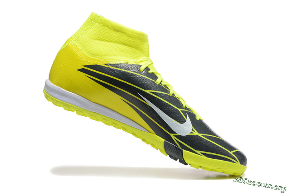 Nike Air Zoom Mercurial Superfly 10 Elite TF Football Shoes - Yellow/Black/White 7