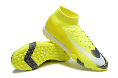 Nike Air Zoom Mercurial Superfly 10 Elite TF Football Shoes - Yellow/Black/White