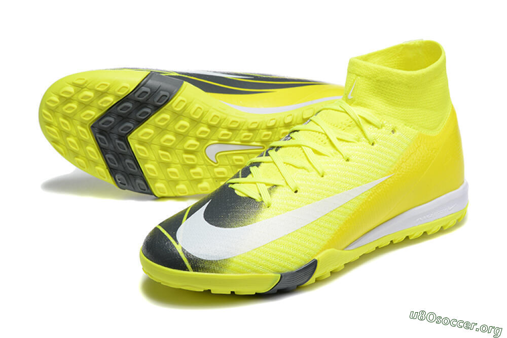 Nike Air Zoom Mercurial Superfly 10 Elite TF Football Shoes - Yellow/Black/White 0