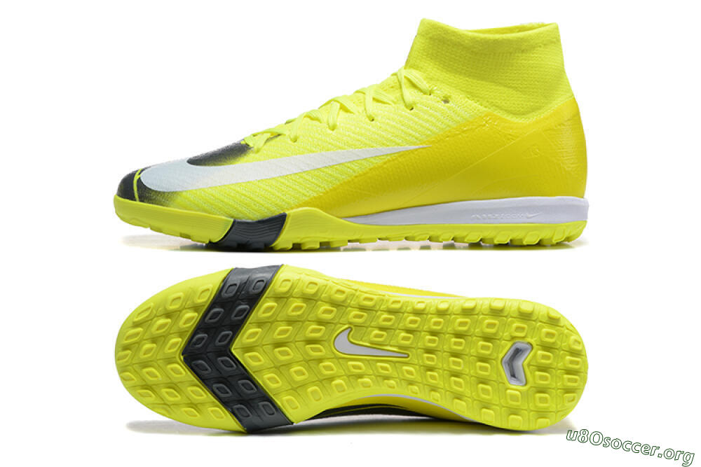 Nike Air Zoom Mercurial Superfly 10 Elite TF Football Shoes - Yellow/Black/White 1