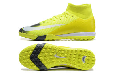 Nike Air Zoom Mercurial Superfly 10 Elite TF Football Shoes - Yellow/Black/White