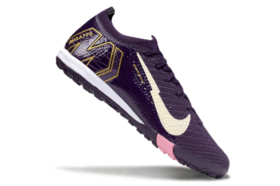 Nike Air Zoom Mercurial Vapor 16 Elite TF Football Shoes - Purple/White/Gold