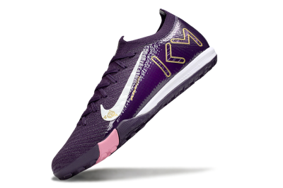 Nike Air Zoom Mercurial Vapor 16 Elite TF Football Shoes - Purple/White/Gold