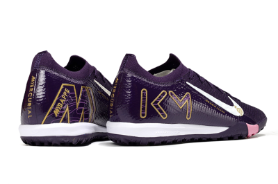 Nike Air Zoom Mercurial Vapor 16 Elite TF Football Shoes - Purple/White/Gold