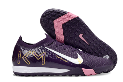 Nike Air Zoom Mercurial Vapor 16 Elite TF Football Shoes - Purple/White/Gold