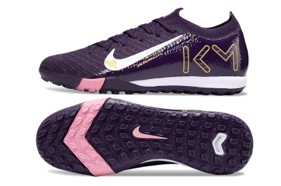 Nike Air Zoom Mercurial Vapor 16 Elite TF Football Shoes - Purple/White/Gold