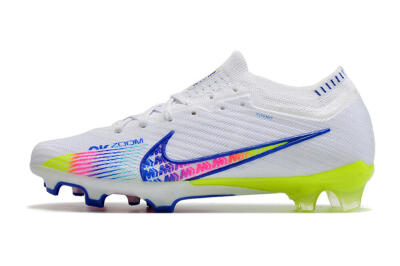 Nike Air Zoom Mercurial Vapor 15 Elite FG Football Boots - White/Blue/Pink/Yellow