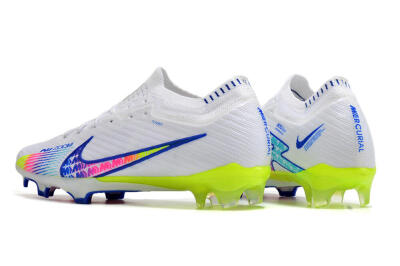 Nike Air Zoom Mercurial Vapor 15 Elite FG Football Boots - White/Blue/Pink/Yellow