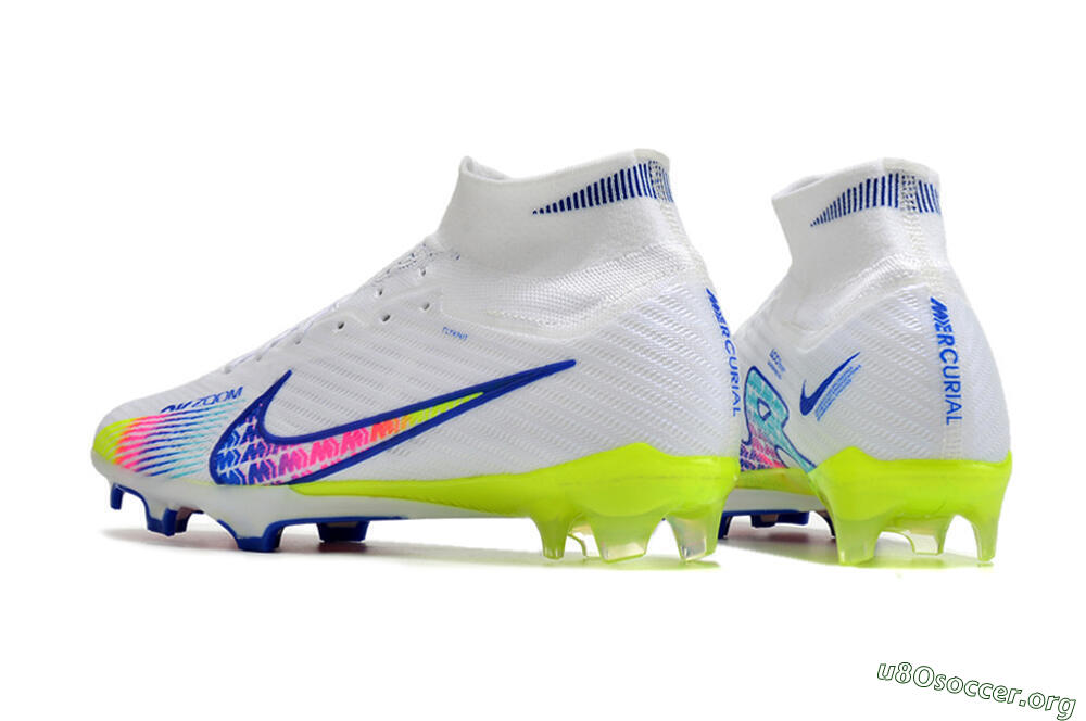 Nike Air Zoom Mercurial Superfly 10 Elite FG Football Boots - White/Blue/Pink 5