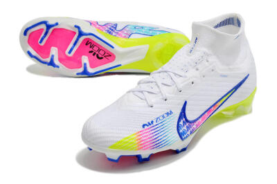 Nike Air Zoom Mercurial Superfly 10 Elite FG Football Boots - White/Blue/Pink