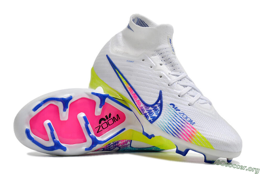 Nike Air Zoom Mercurial Superfly 10 Elite FG Football Boots - White/Blue/Pink 1