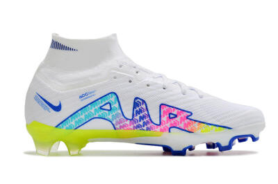 Nike Air Zoom Mercurial Superfly 10 Elite FG Football Boots - White/Blue/Pink
