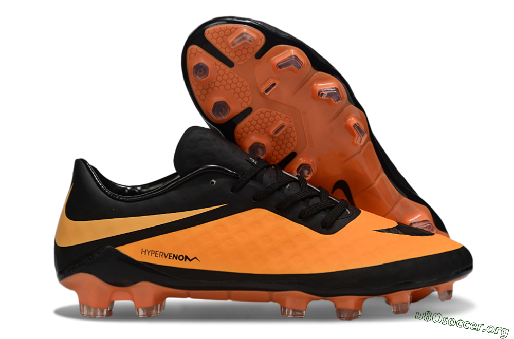Nike Hypervenom Phantom FG Football Boots - Orange/Black 2