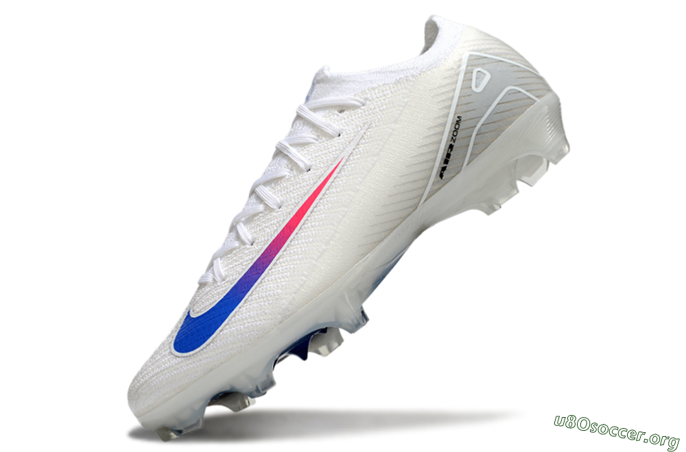 Nike Air Zoom Mercurial Vapor 16 Elite FG Football Boots - White/Blue/Pink 6