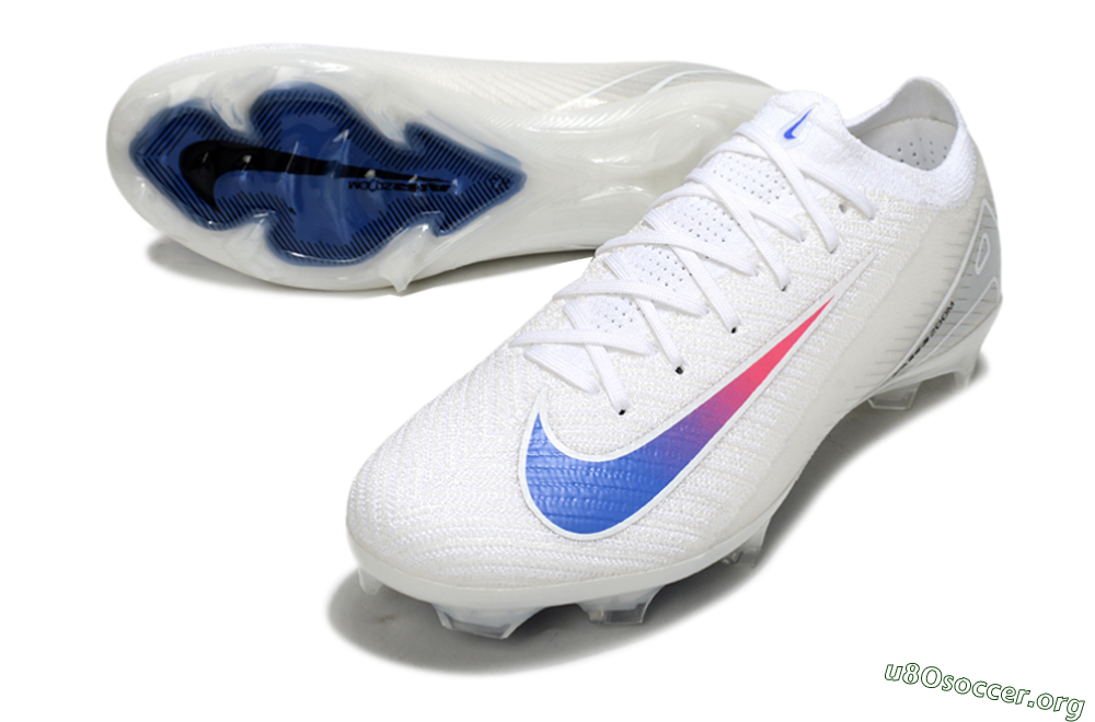 Nike Air Zoom Mercurial Vapor 16 Elite FG Football Boots - White/Blue/Pink 0