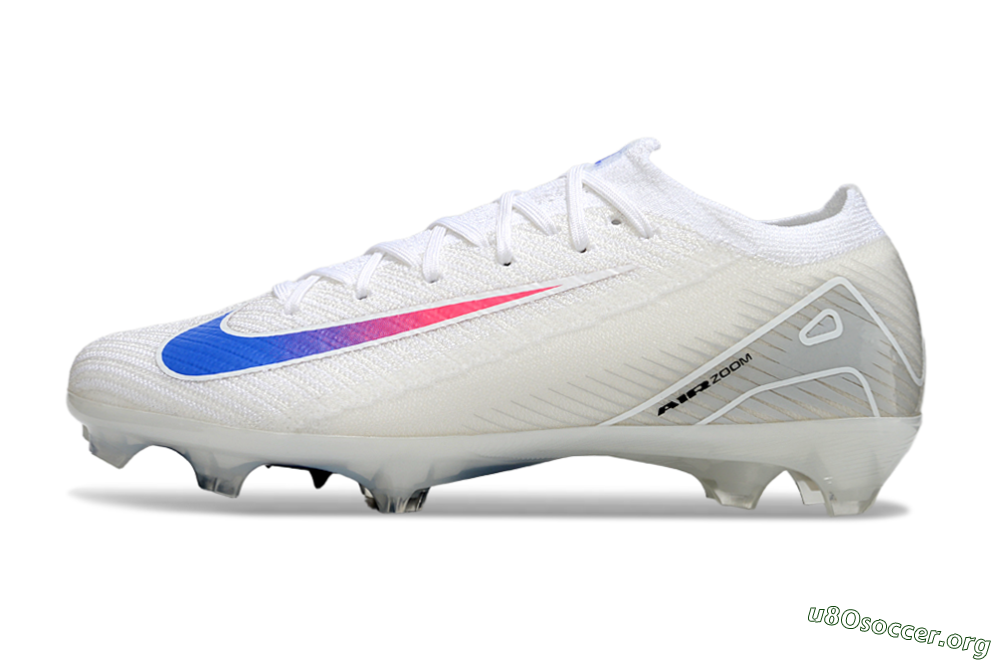 Nike Air Zoom Mercurial Vapor 16 Elite FG Football Boots - White/Blue/Pink 3