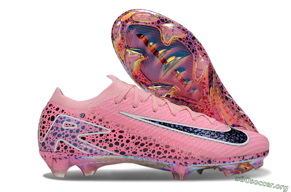 Nike Air Zoom Mercurial Vapor 16 Elite FG Football Boots - Pink/White/Leopard 2