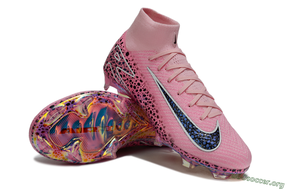 Nike Air Zoom Mercurial Superfly 10 Elite FG Football Boots - Pink/White/Leopard 4