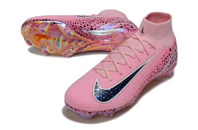 Nike Air Zoom Mercurial Superfly 10 Elite FG Football Boots - Pink/White/Leopard