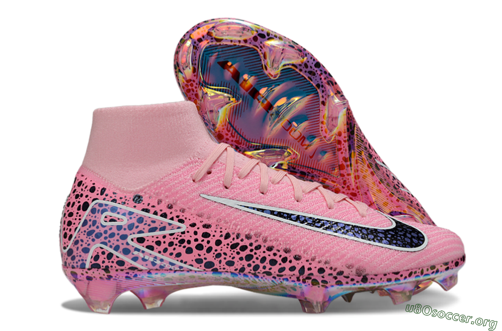 Nike Air Zoom Mercurial Superfly 10 Elite FG Football Boots - Pink/White/Leopard 2