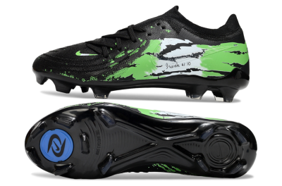 Nike Phantom GX 2 Elite FG Football Boots - Black/Green/White