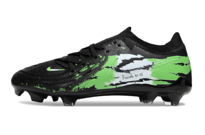 Nike Phantom GX 2 Elite FG Football Boots - Black/Green/White