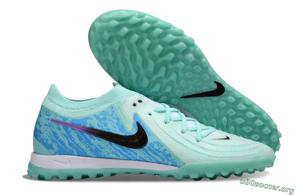 Nike Phantom GX 2 Elite TF Football Shoes - Jade/Blue/Black 2