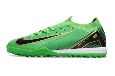 Nike Air Zoom Mercurial Vapor 16 Elite TF Football Shoes - Green/Gold/Black