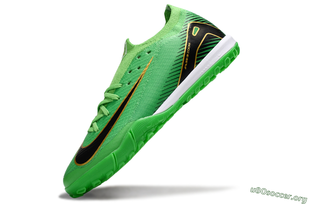 Nike Air Zoom Mercurial Vapor 16 Elite TF Football Shoes - Green/Gold/Black 5