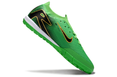 Nike Air Zoom Mercurial Vapor 16 Elite TF Football Shoes - Green/Gold/Black