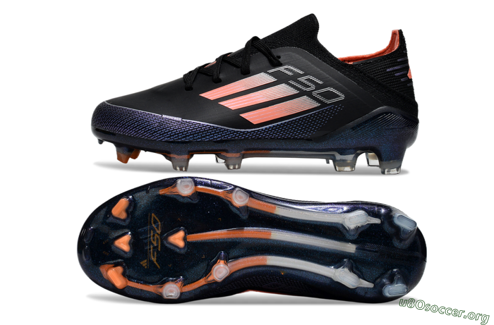 Adidas F50 Elite FG Football Boots - Black/Pink/Blue 1