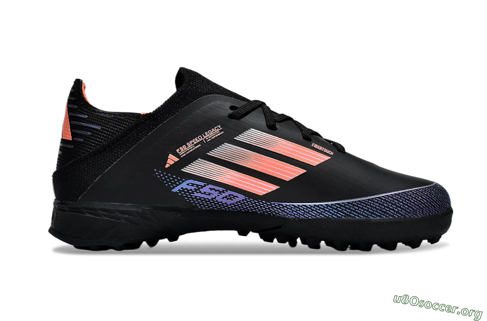 Adidas F50 Elite TF Football Shoes - Black/Pink/Blue 6