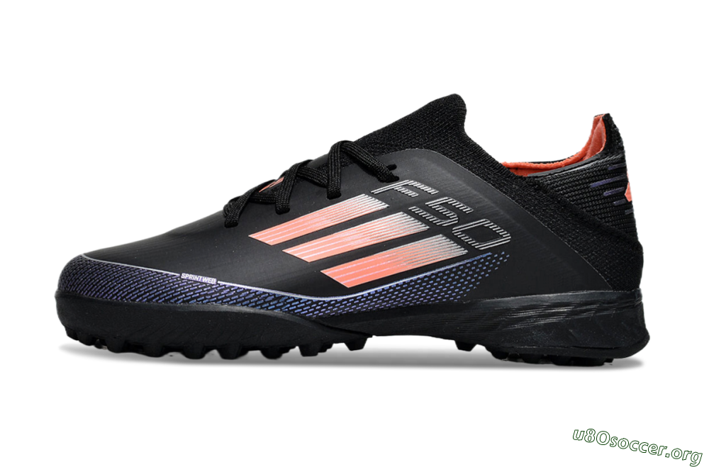 Adidas F50 Elite TF Football Shoes - Black/Pink/Blue 2