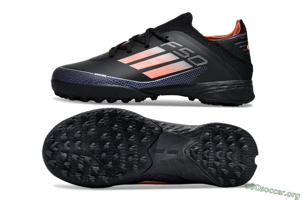 Adidas F50 Elite TF Football Shoes - Black/Pink/Blue 1