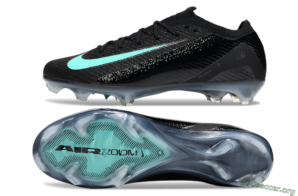 Nike Air Zoom Mercurial Vapor 16 Elite FG Football Boots - Black/Jade 1