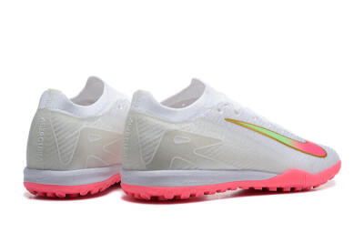 Nike Air Zoom Mercurial Vapor 16 Elite TF Football Shoes - White/Pink/Gold