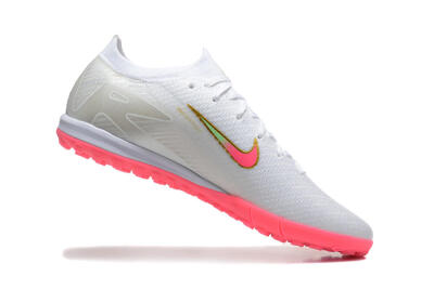Nike Air Zoom Mercurial Vapor 16 Elite TF Football Shoes - White/Pink/Gold