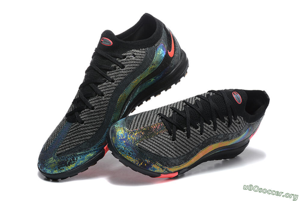 Nike Air Zoom Mercurial Vapor 16 Elite TF Football Shoes - Black/Grey/Pink 6