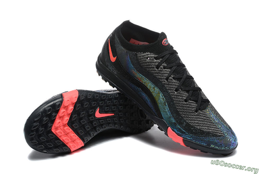 Nike Air Zoom Mercurial Vapor 16 Elite TF Football Shoes - Black/Grey/Pink 4