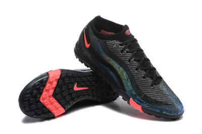 Nike Air Zoom Mercurial Vapor 16 Elite TF Football Shoes - Black/Grey/Pink