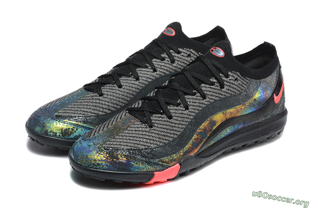 Nike Air Zoom Mercurial Vapor 16 Elite TF Football Shoes - Black/Grey/Pink 5